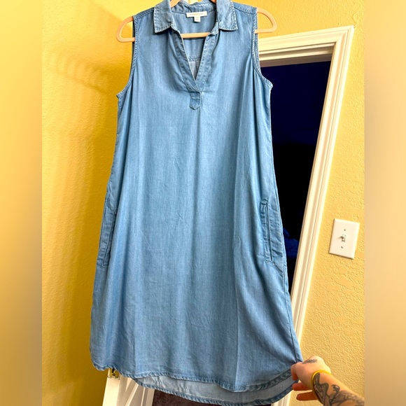 Beachlunchlounge denim tank dress NWOT - Picture 3 of 5